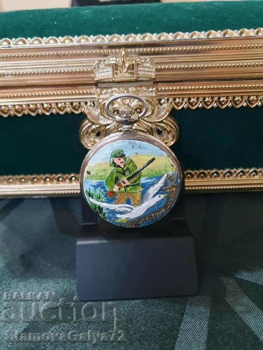 Molnia collectible Russian pocket watch