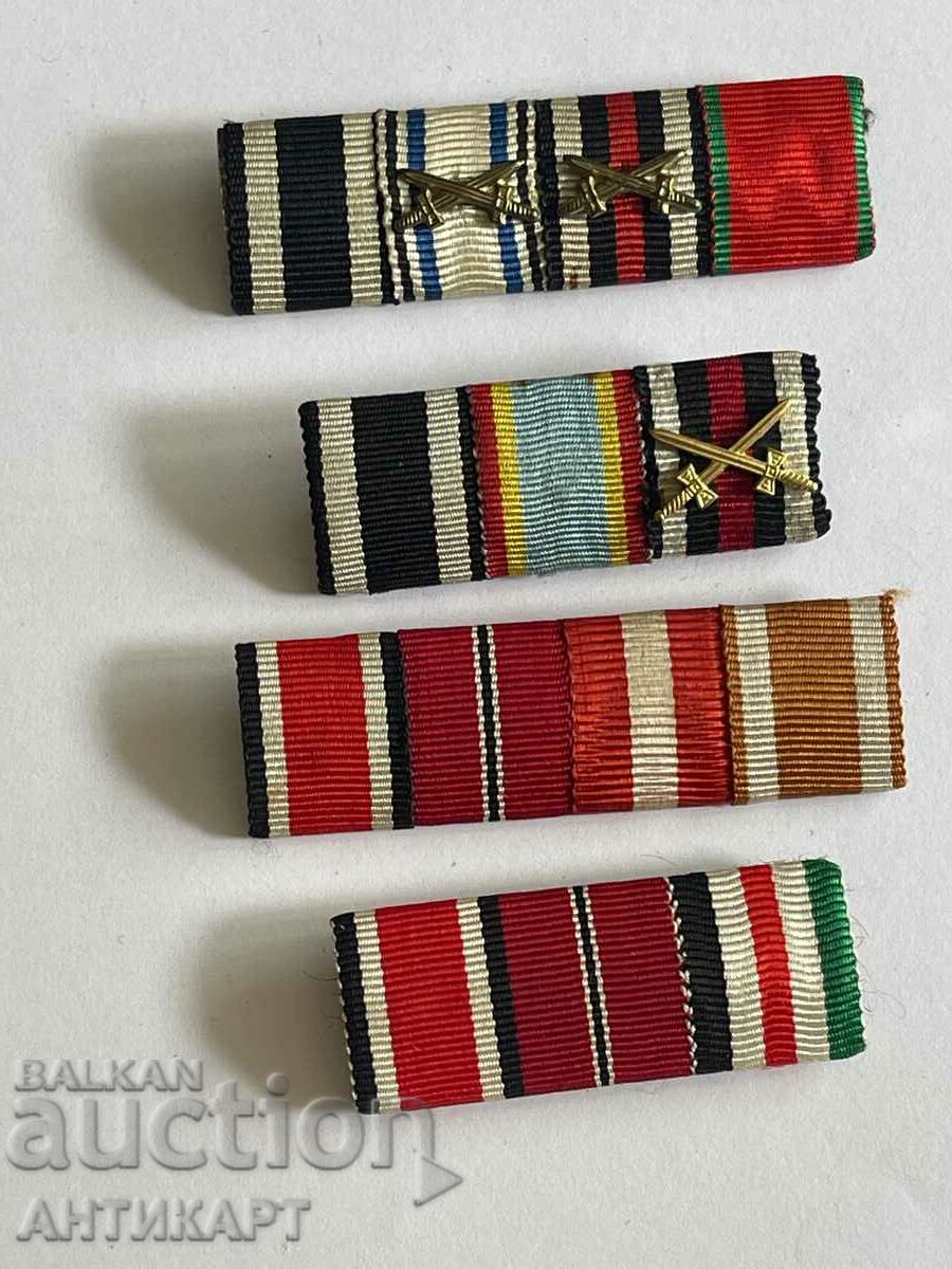 #3 I World War Germ. miniature ribbons for German orders medals