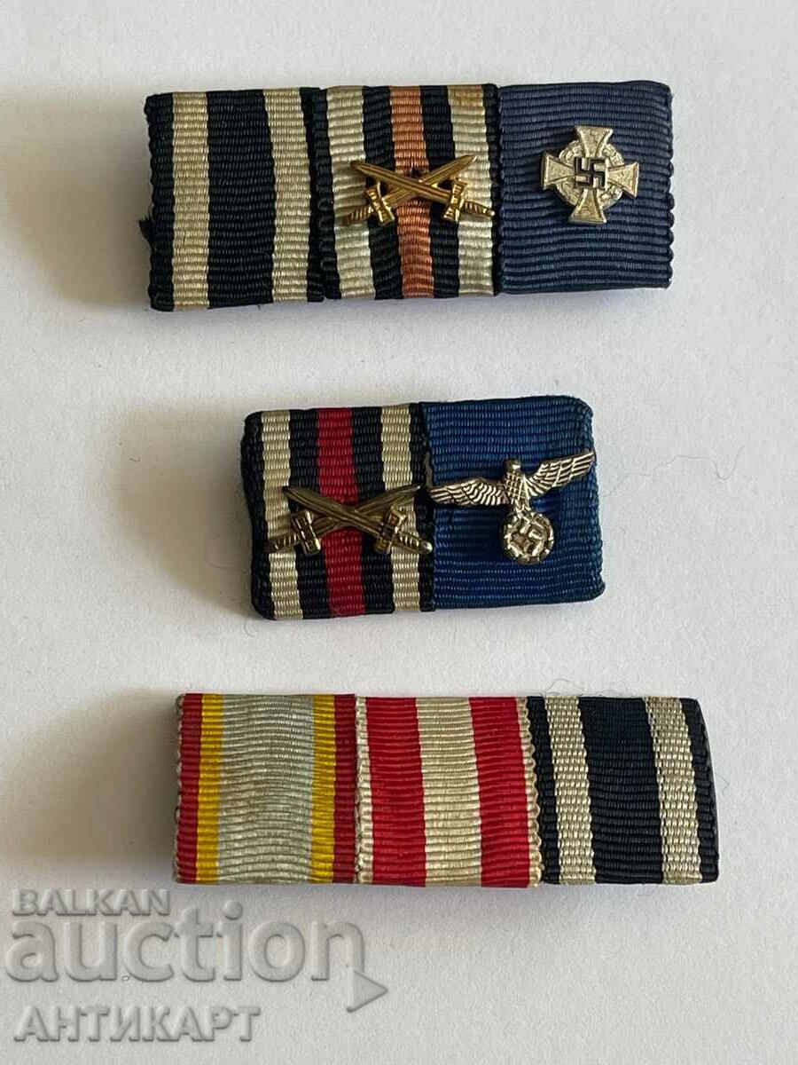 Germany miniatures ribbons for German orders medals swastika