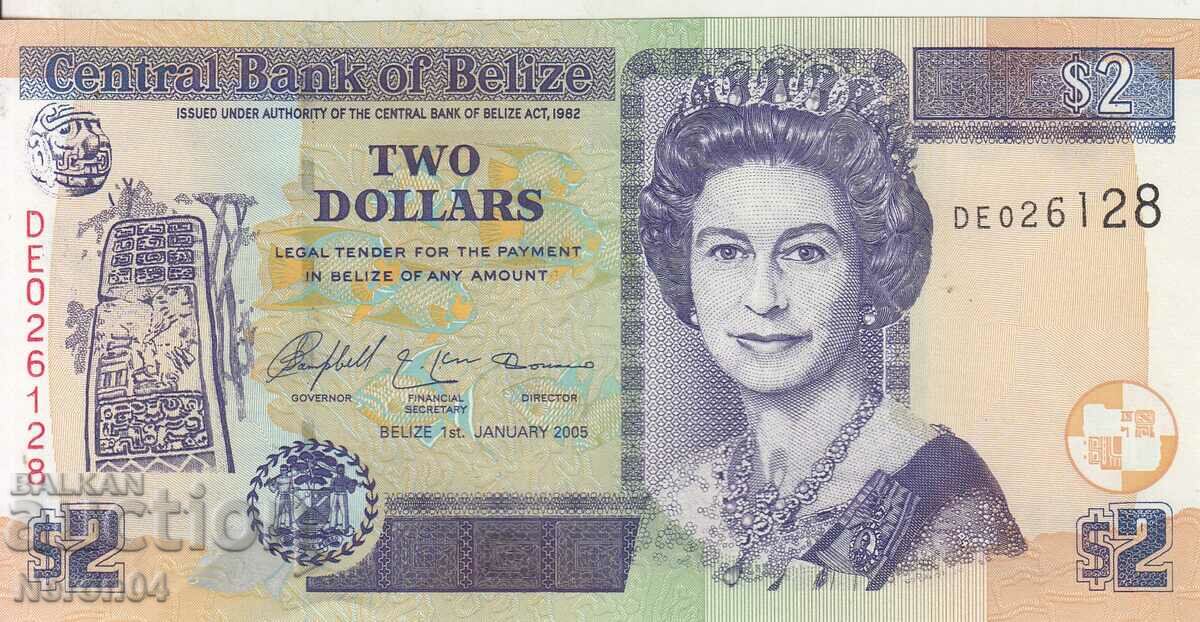 2 долара 2005, Белиз