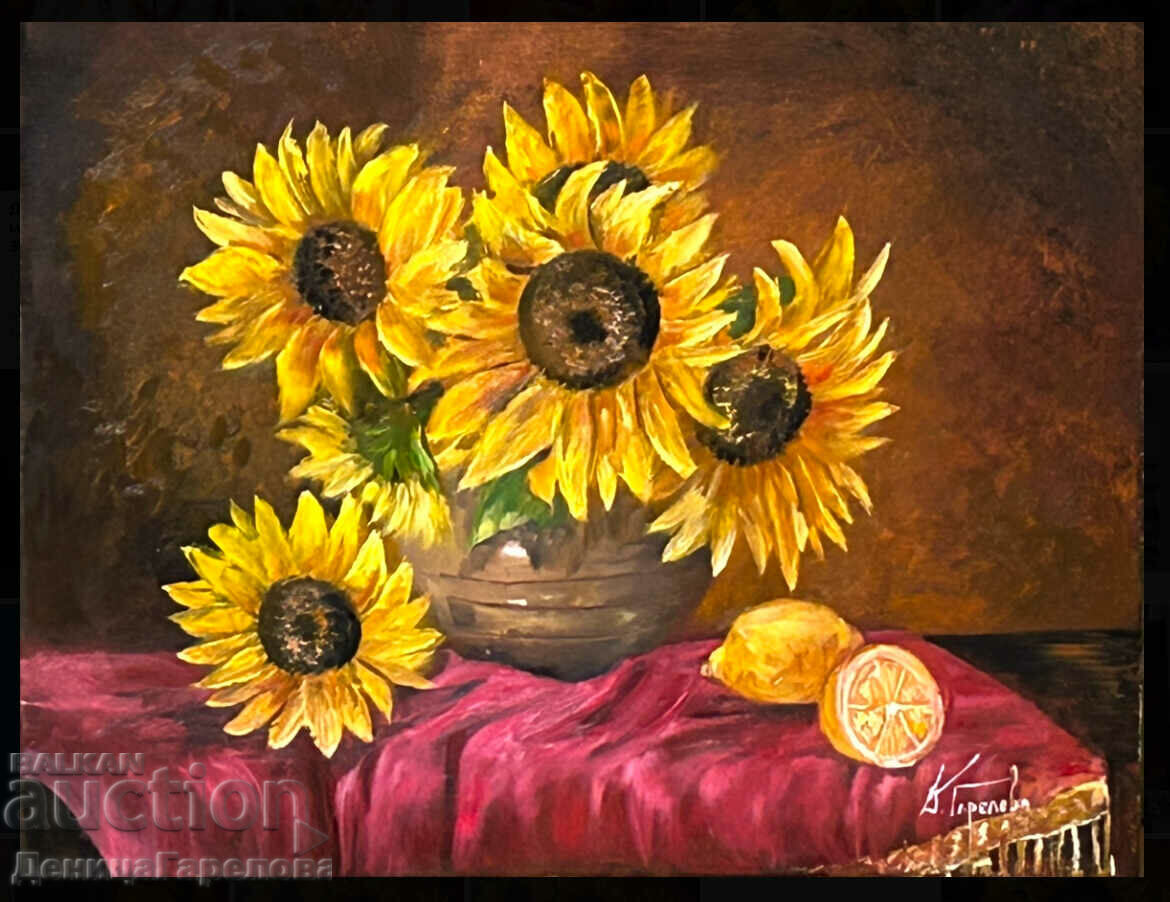Denitsa Garelova oil painting 50/40 "Dream of the Sun"