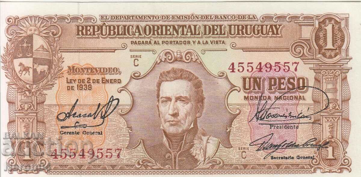 1 peso 1939, Uruguay