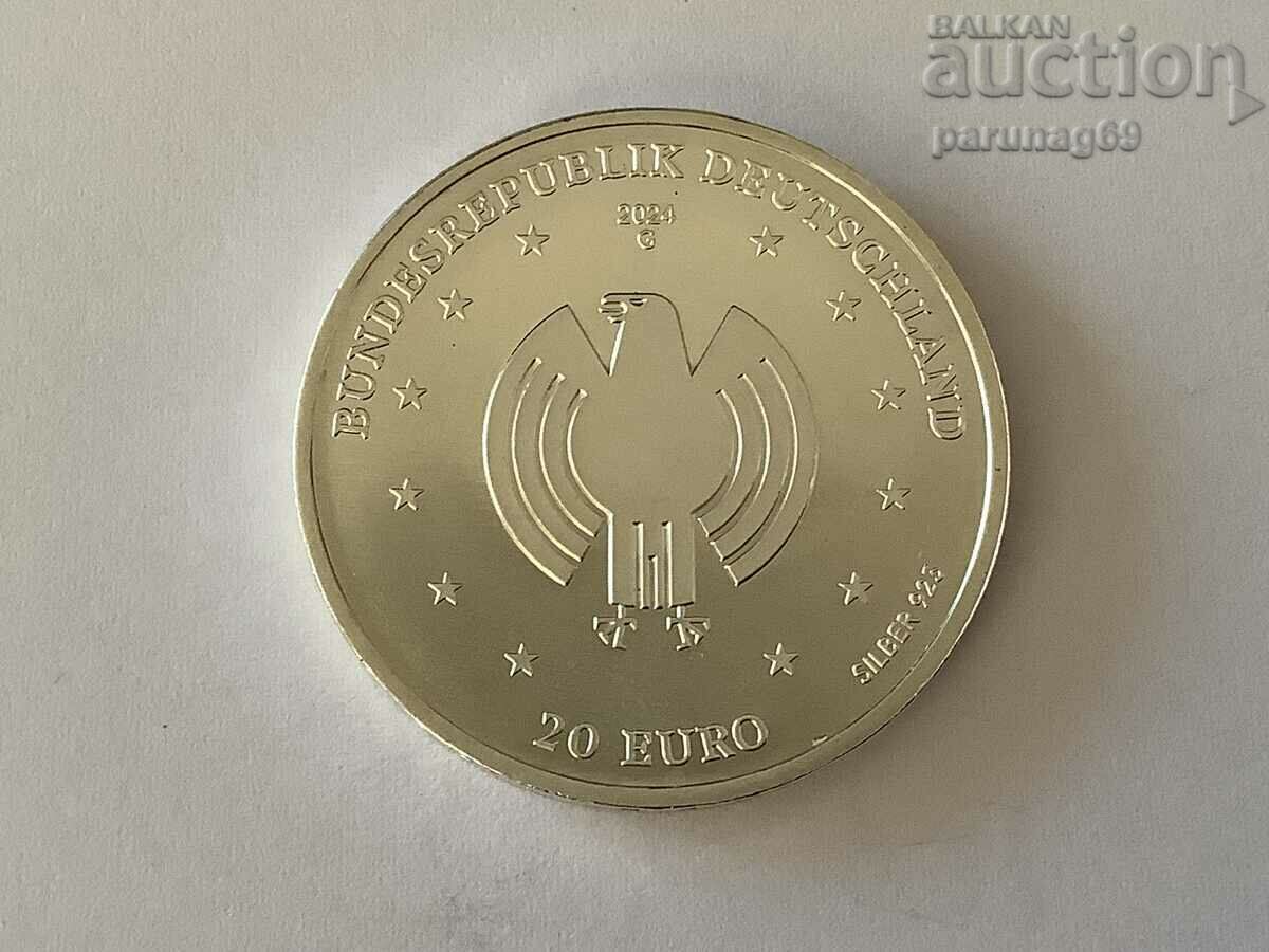 Германия 20 евро 2024 година Сребро 0.925