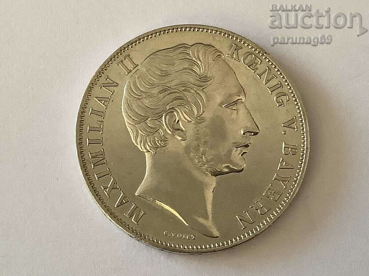 Германия - Бавария 2 гулдена 1855 година Сребро 0.900