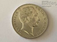 Германия - Бавария 2 гулдена 1855 година Сребро 0.900