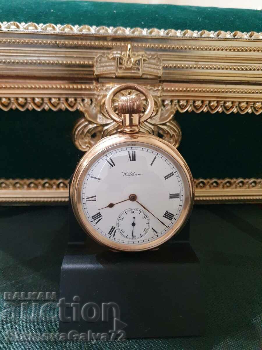 Уникален колекционерски джобен часовник Waltham