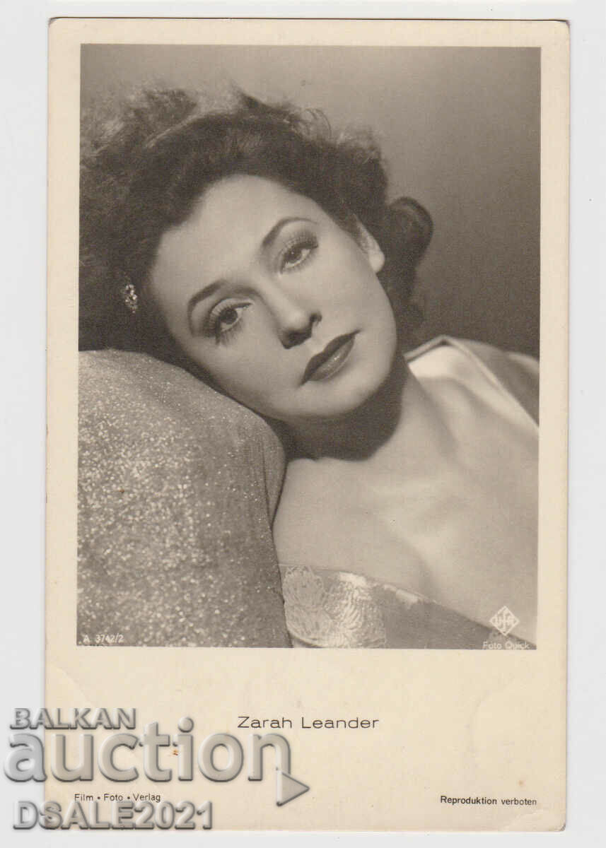 стара Пощенска Картичка актриса Zarah Leander /68951