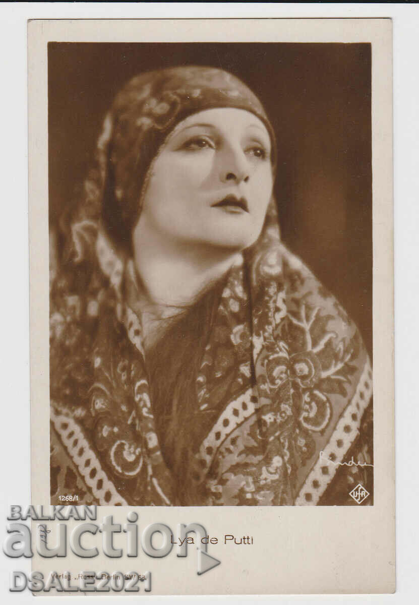 стара Пощенска Картичка актриса Lya de Putti /69030