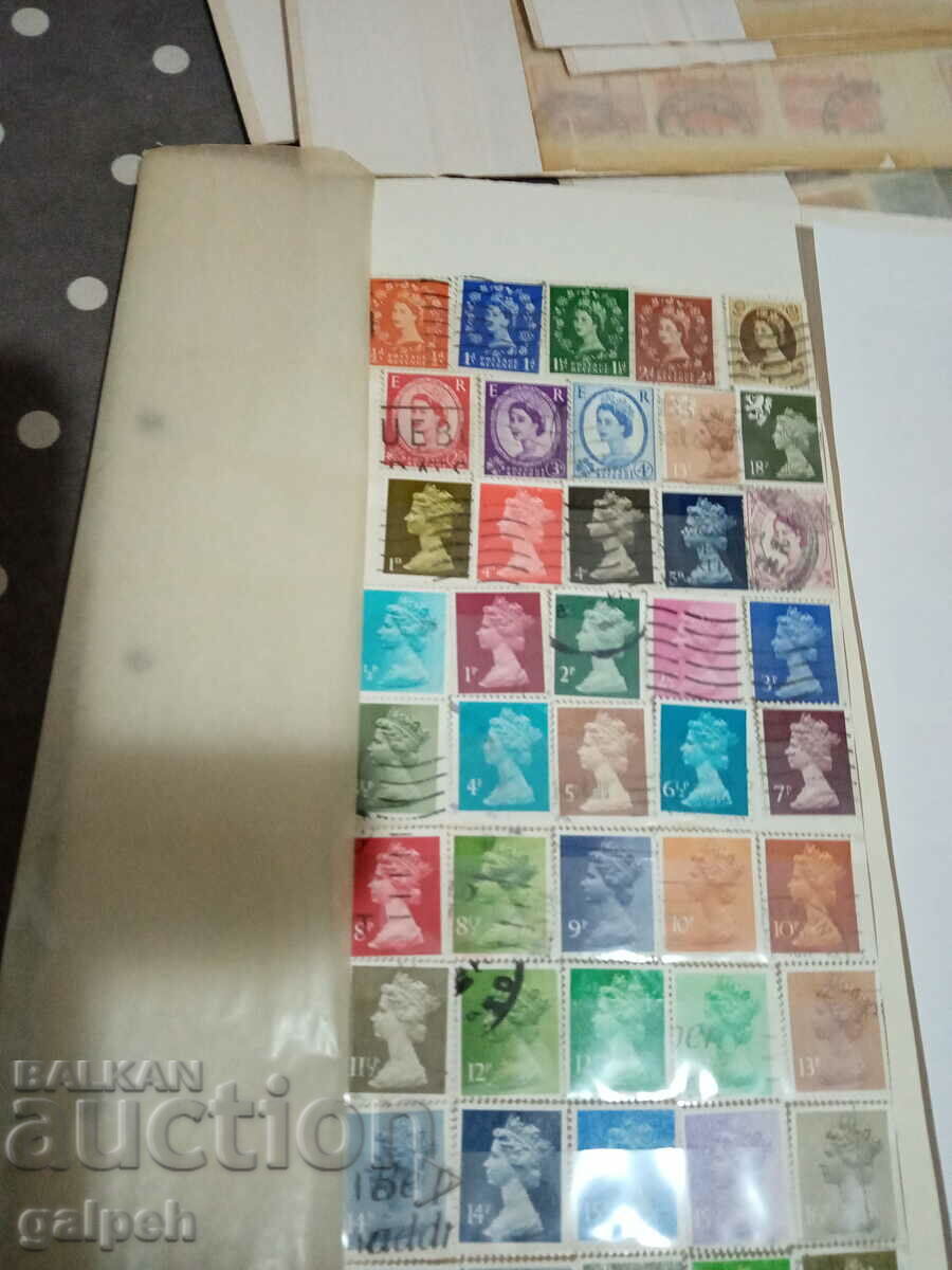 Auction POSTAGE STAMPS - GREAT BRITAIN - ELIZABETH 2 - 55 pcs. - BGN 15 Auction POSTAGE STAMPS - GREAT BRITAIN - ELIZABETH 2 - 55 pcs. - BGN 15