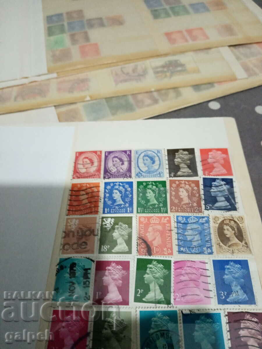 POSTAGE STAMPS - GREAT BRITAIN - ELIZABETH 2 - 55 pcs. - BGN 15 with price 15.00 BGN | € 7.67