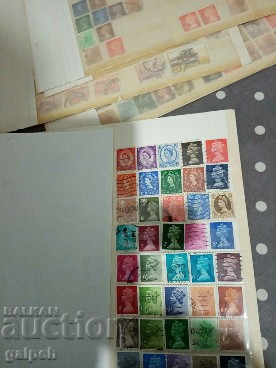 POSTAGE STAMPS - GREAT BRITAIN - ELIZABETH 2 - 55 pcs. - BGN 15 - 6