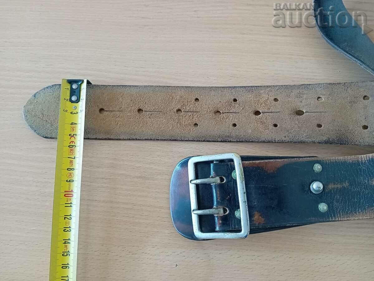 vintage military belt strap WW1 WW2 - 5 vintage military belt strap WW1 WW2 - 5