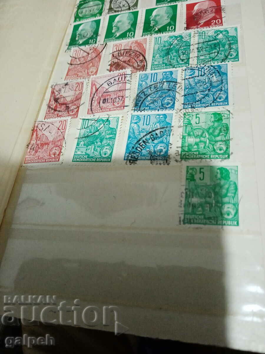 Auction POSTAGE STAMPS - GDR/GERMANY - 55 pcs. - BGN 7 Auction POSTAGE STAMPS - GDR/GERMANY - 55 pcs. - BGN 7