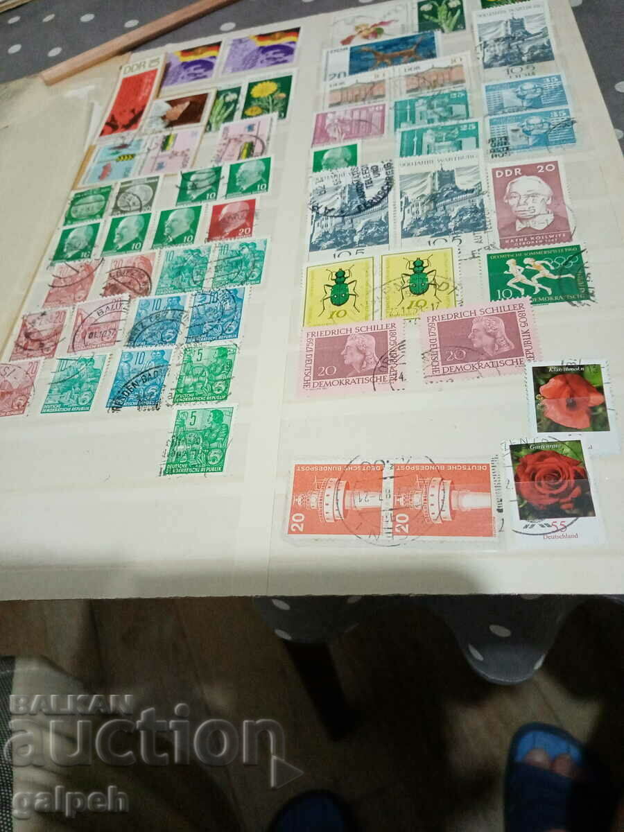 POSTAGE STAMPS - GDR/GERMANY - 55 pcs. - BGN 7 - 7 POSTAGE STAMPS - GDR/GERMANY - 55 pcs. - BGN 7 - 7