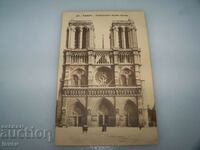 Carte poștală veche, Paris, Notre Dame de Paris, 1910.