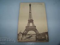 Стара пощенска картичка, Париж, Айфеловата кула, 1910г.
