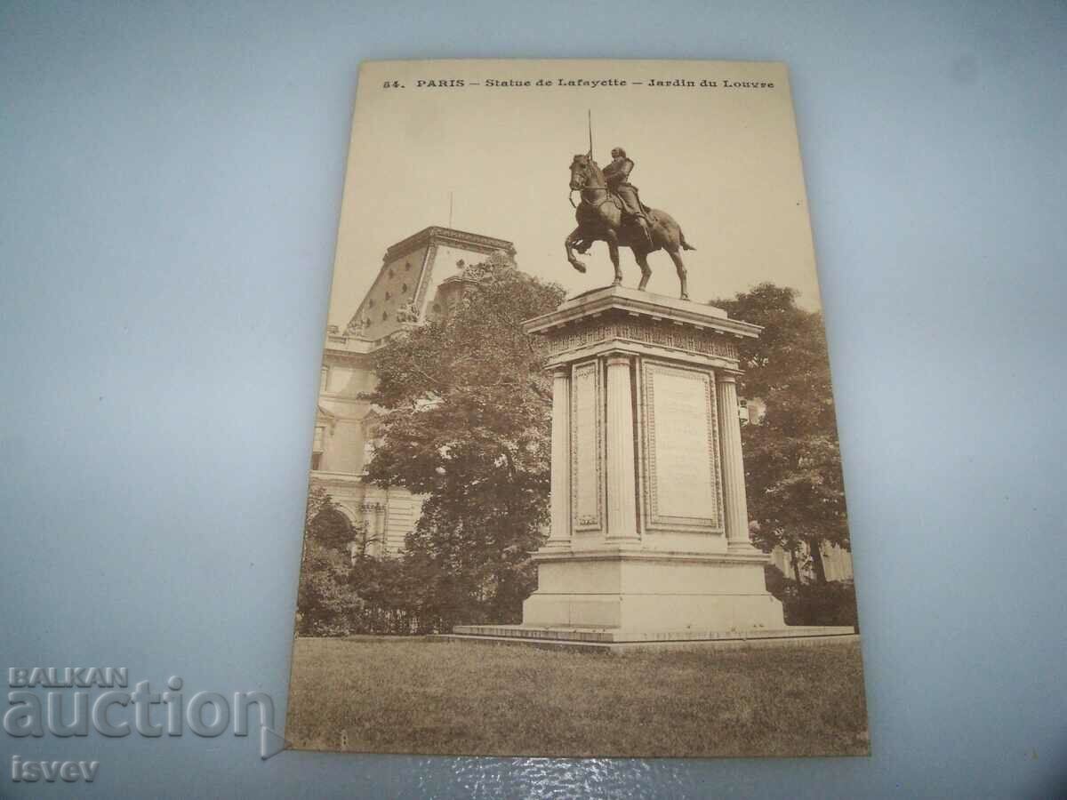 Auction  Old postcard view of Paris, 1910.