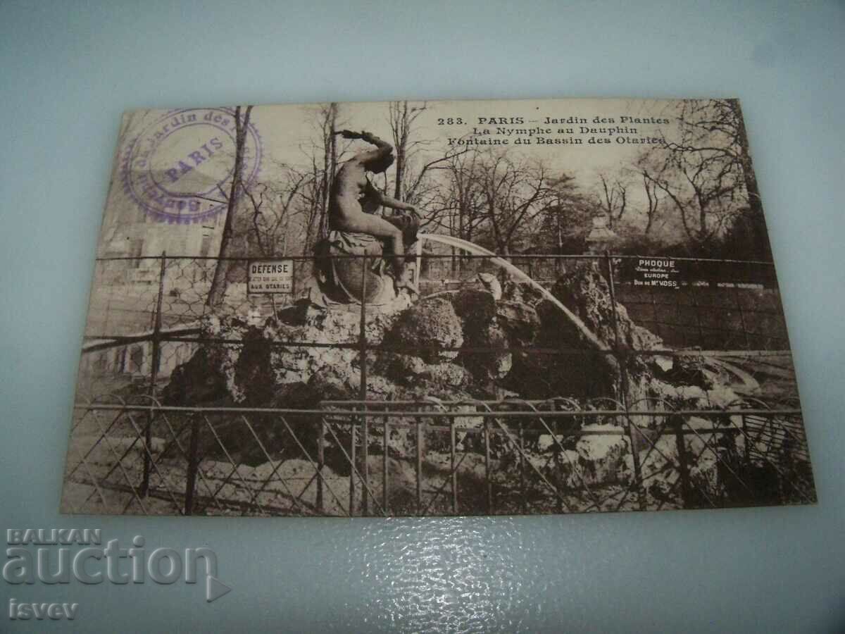 Auction  Old postcard view of Paris, 1910.