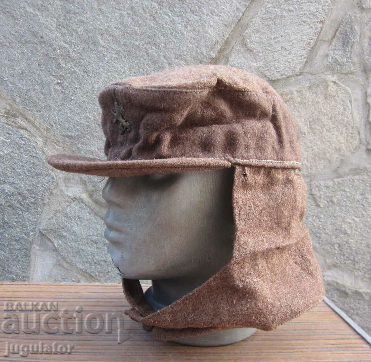 WWI Bulgarian Royal Artillery Combat Cap Royal Cap - 5 WWI Bulgarian Royal Artillery Combat Cap Royal Cap - 5