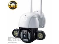 Ultra HD, 24 LED WiFi IP camera with night vision, 5Mpx, iCSee,