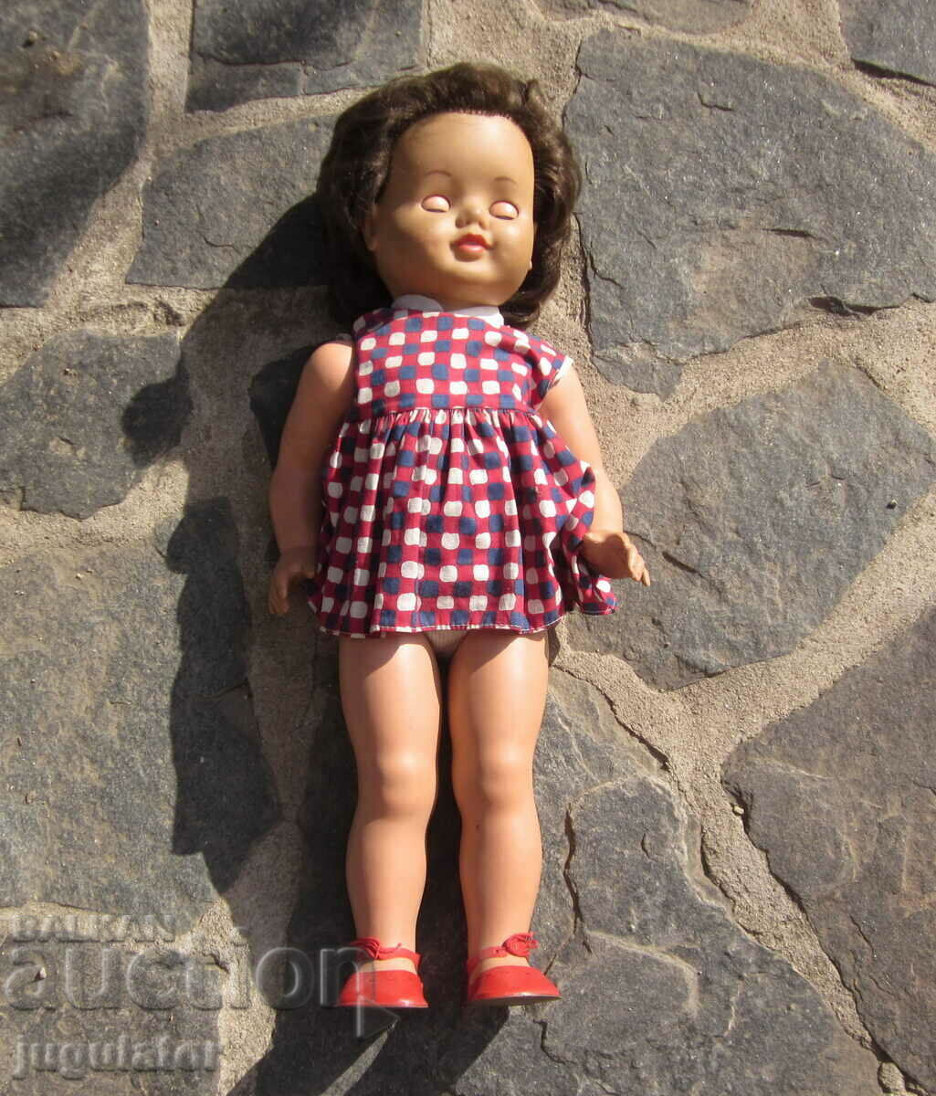 стара Германска кукла със стъклени очи перфектна маркирана