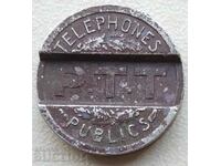 16451 Жетон за телефон Франция 1937
