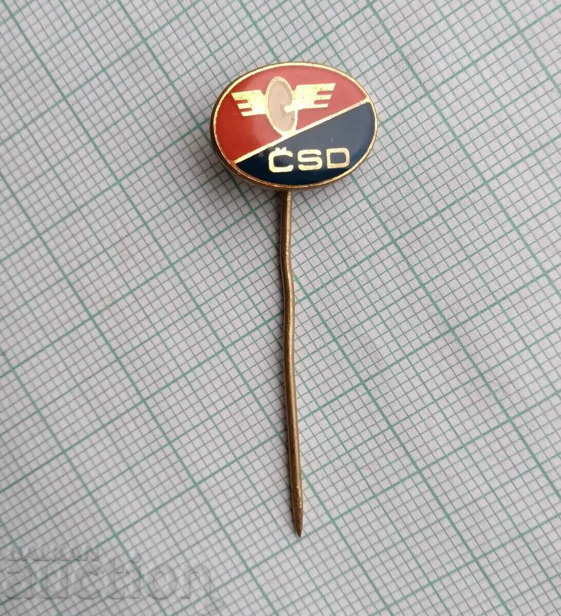 16466 Badge - CSD Railway Transport Czechoslovakia with price 2.00 BGN | € 1.02 16466 Badge - CSD Railway Transport Czechoslovakia with price 2.00 BGN | € 1.02