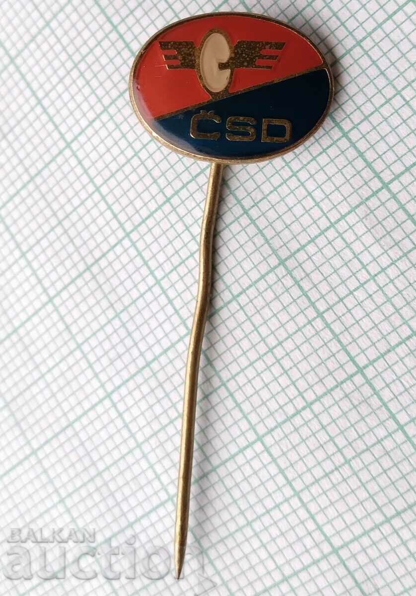 Auction 16466 Badge - CSD Railway Transport Czechoslovakia Auction 16466 Badge - CSD Railway Transport Czechoslovakia