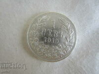 ❌❌❌❌❌KINGDOM OF BULGARIA, 1 BGN 1910, silver 0.835, BZC❌❌❌❌❌
