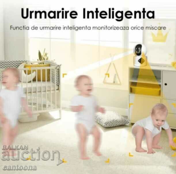 Livrarea Cameră dublă PTZ Wi-Fi, lentilă duală 6 Mpx, Full HD, slot SD Livrarea Cameră dublă PTZ Wi-Fi, lentilă duală 6 Mpx, Full HD, slot SD