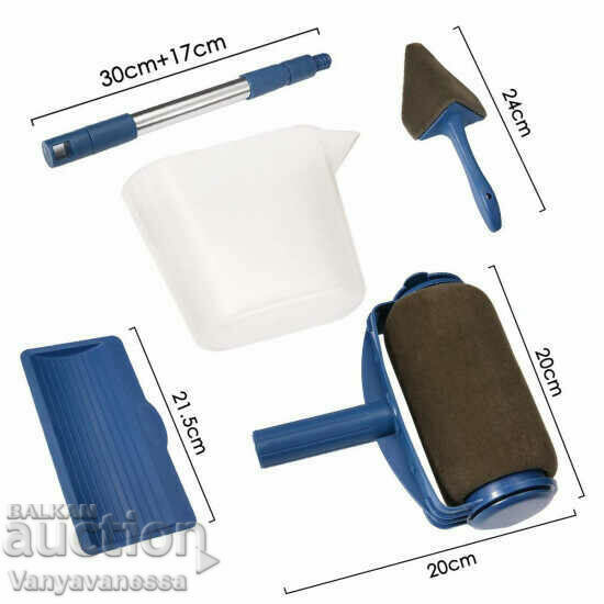 Paint roller set with tank with price 29.90 BGN | € 15.29 Paint roller set with tank with price 29.90 BGN | € 15.29