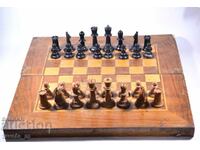 Chess and backgammon, Wood - 47.5 cm x 47.5 cm