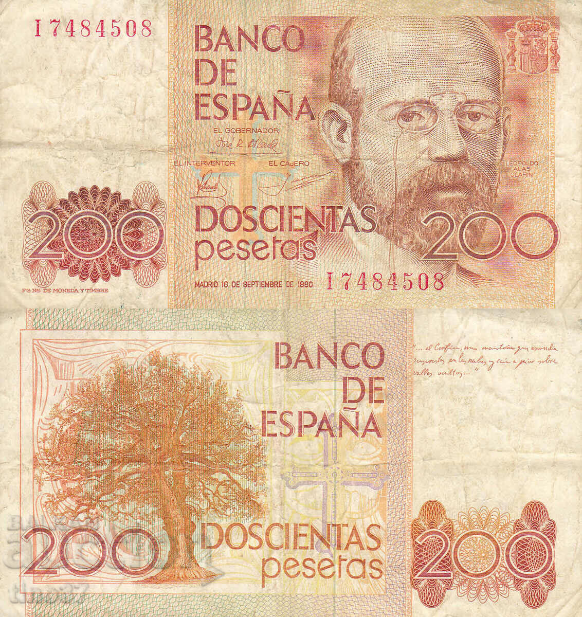 tino37- SPANIA - 200 PESETAS - 1980