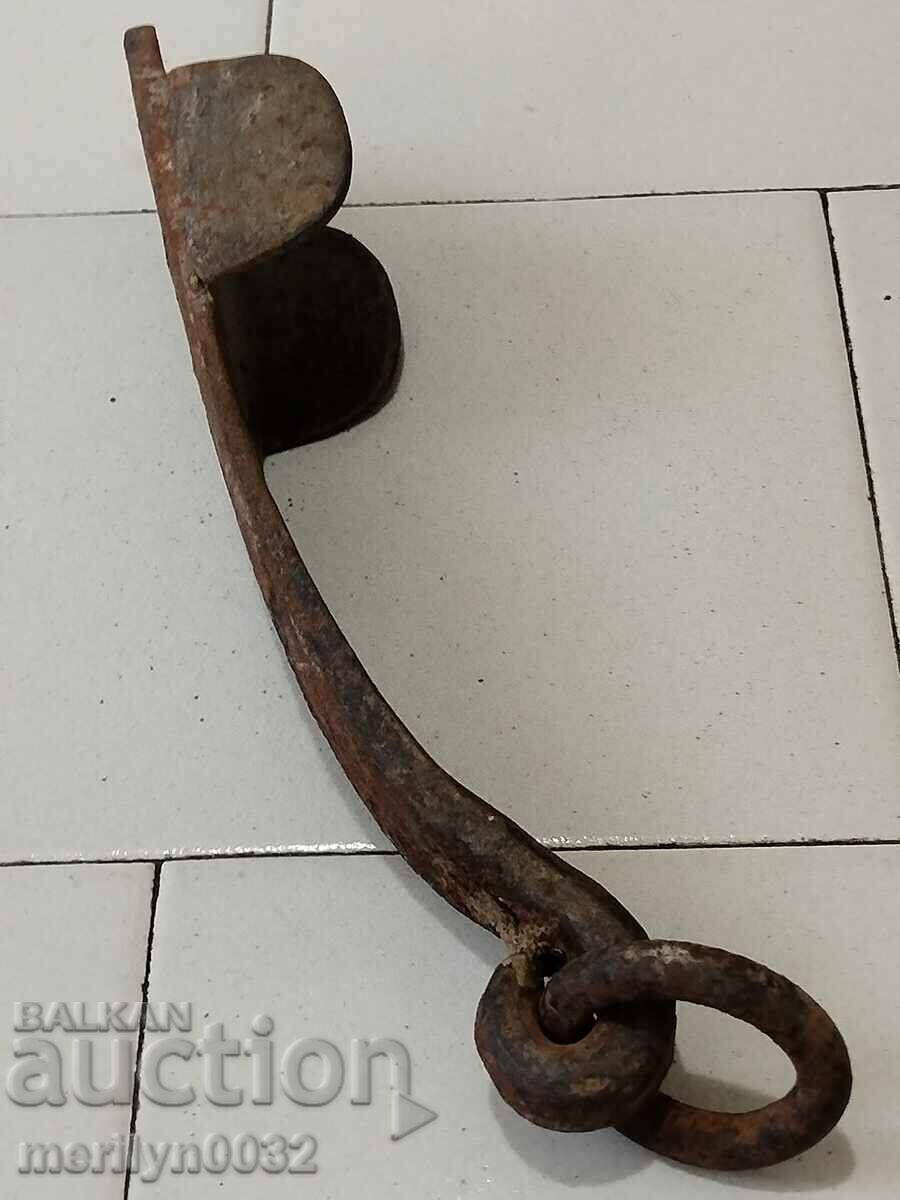 Wrought iron shoe, horse cart brake, wagon, car - 7