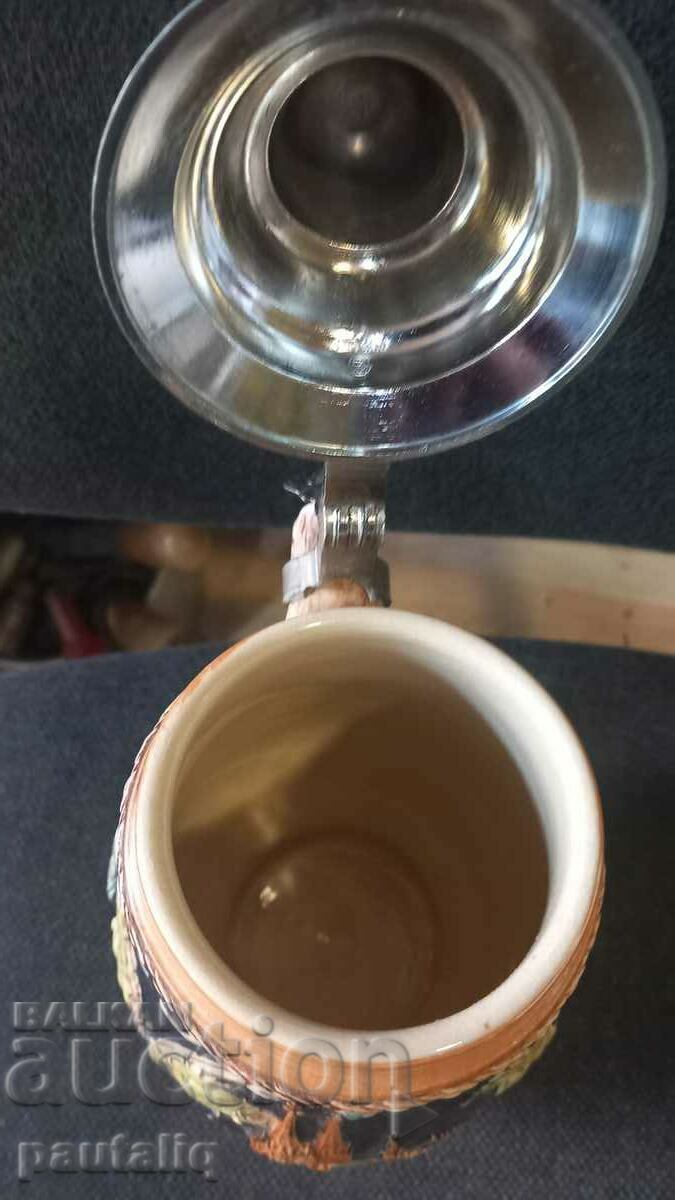 BEAUTIFUL PAINTED CERAMIC JUG - 7 BEAUTIFUL PAINTED CERAMIC JUG - 7