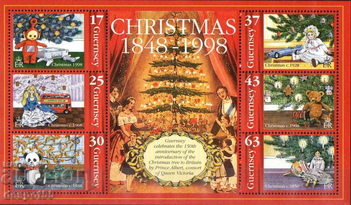 1998. Guernsey. Christmas. Block.