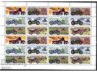 Καθαρά γραμματόσημα σε μικρό φύλλο Μεταφορικές Μοτοσικλέτες 1999 από τη Ρωσία
