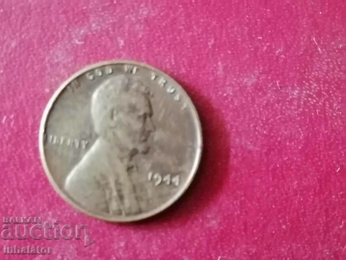 1944 год 1 цент  САЩ