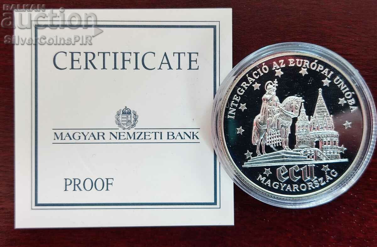 Silver 500 Forint Eurointegration 1994 Hungary