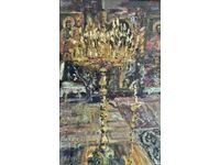 Картина Ваня Кръстева “Църква в Банско”