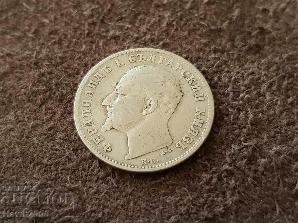 1 lev 1894 Moneda de argint Principatul Bulgariei 3 - 5 1 lev 1894 Moneda de argint Principatul Bulgariei 3 - 5