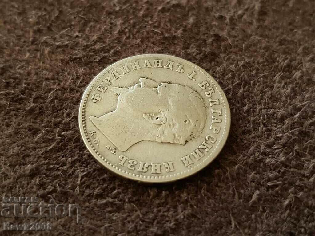 1 lev 1894 Moneda de argint Principatul Bulgariei 3 - 6 1 lev 1894 Moneda de argint Principatul Bulgariei 3 - 6