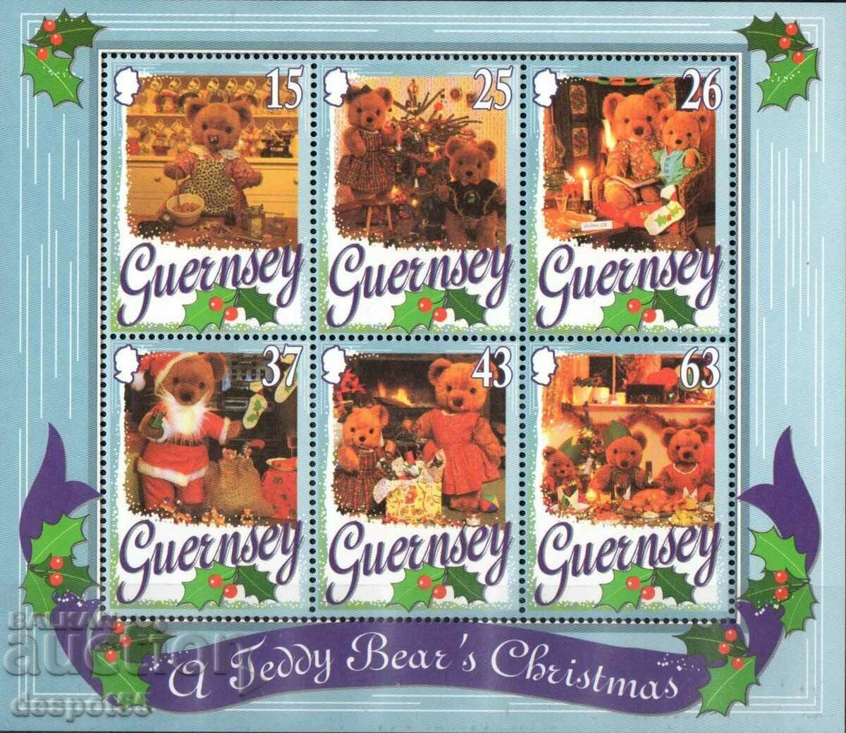 1997. Guernsey. Χριστούγεννα. ΟΙΚΟΔΟΜΙΚΟ ΤΕΤΡΑΓΩΝΟ.