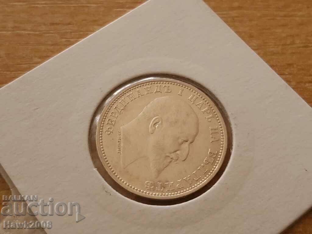 1 lev 1910 KINGDOM OF BULGARIA Silver Coin 6 - 6 1 lev 1910 KINGDOM OF BULGARIA Silver Coin 6 - 6