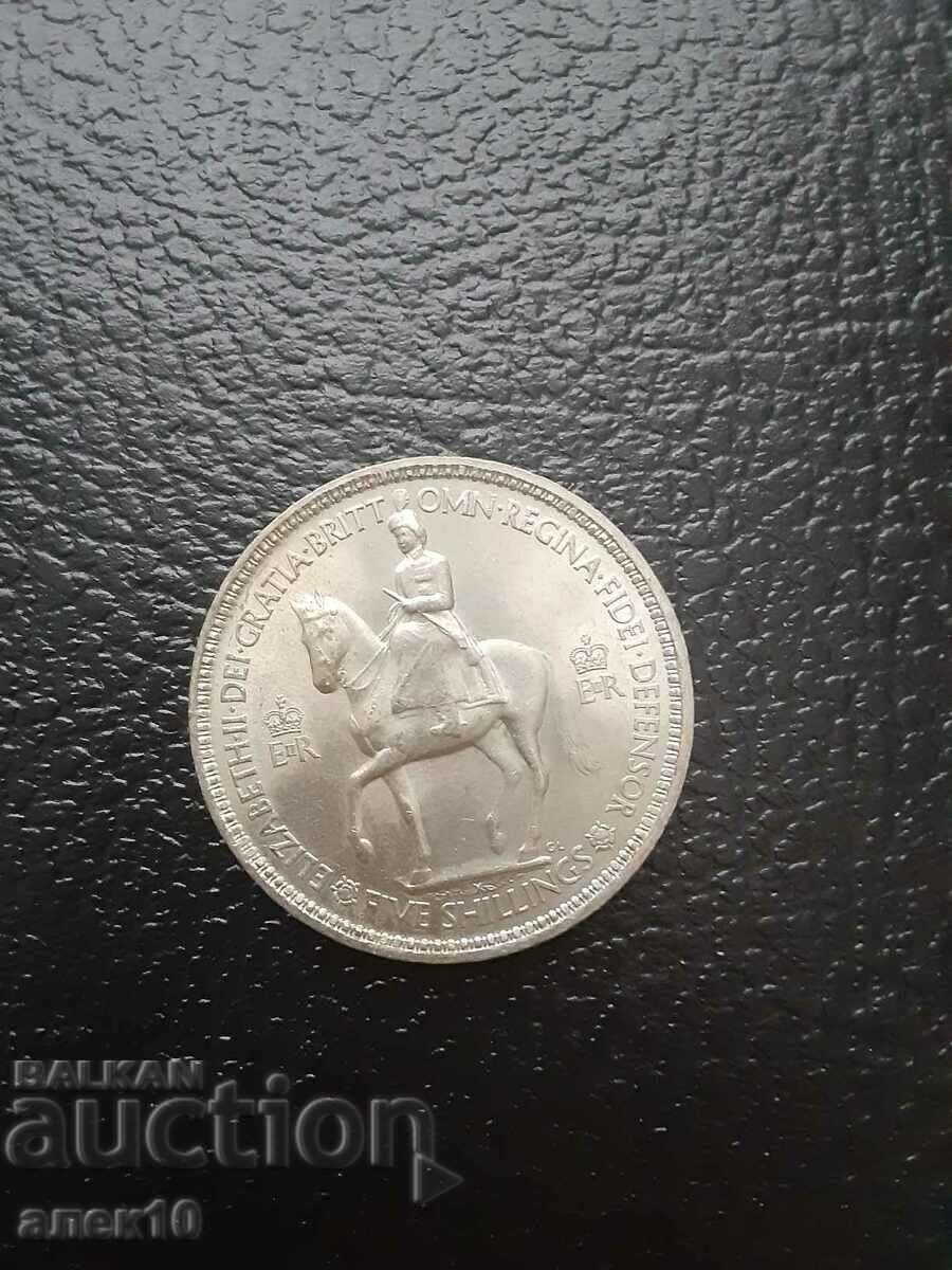 Великобритания  5  шилинг  1953