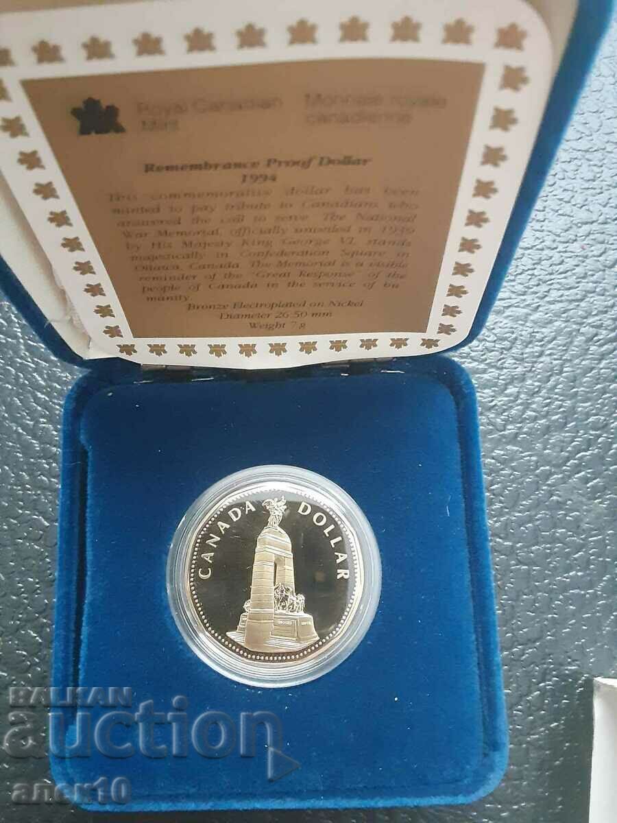Канада  1  долар   1994  ПРУФ