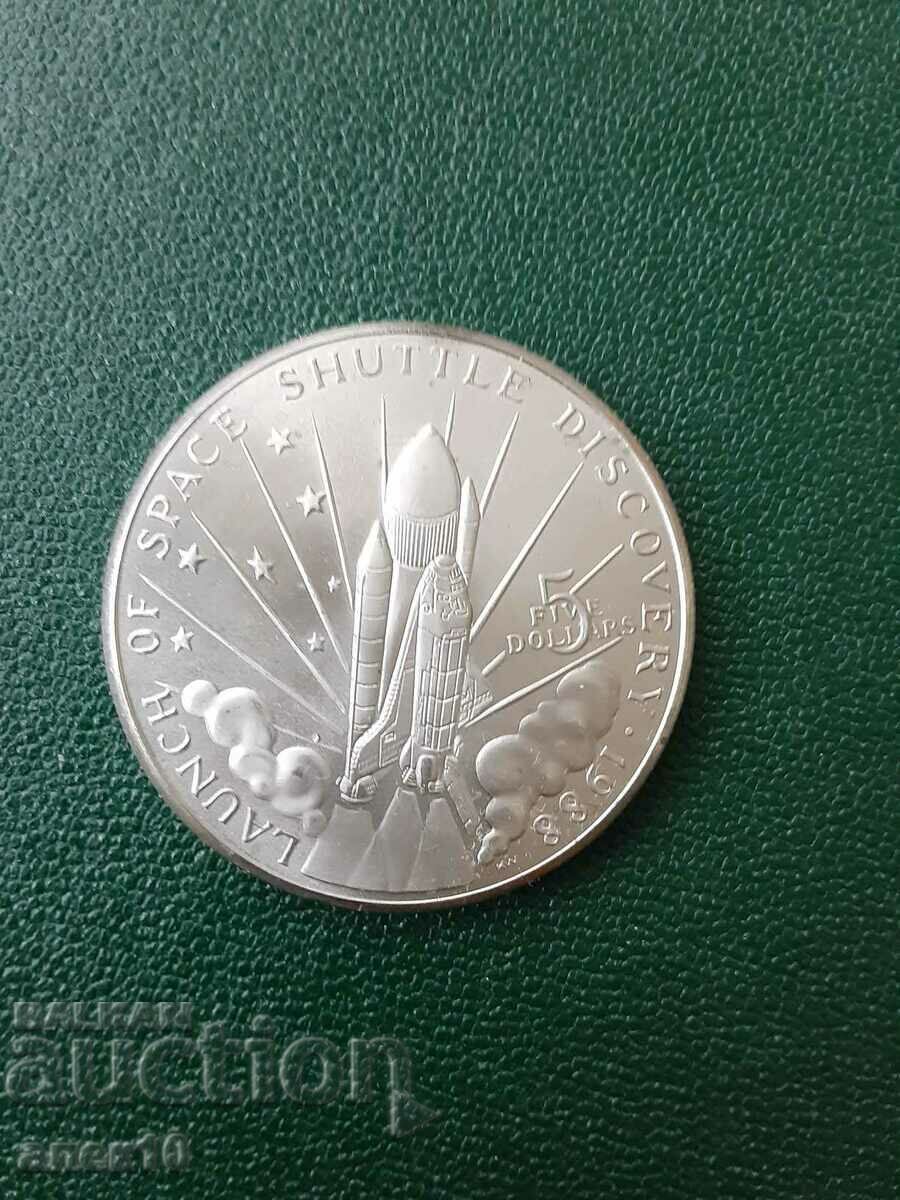 Marshall Islands 5 dollar 1988
