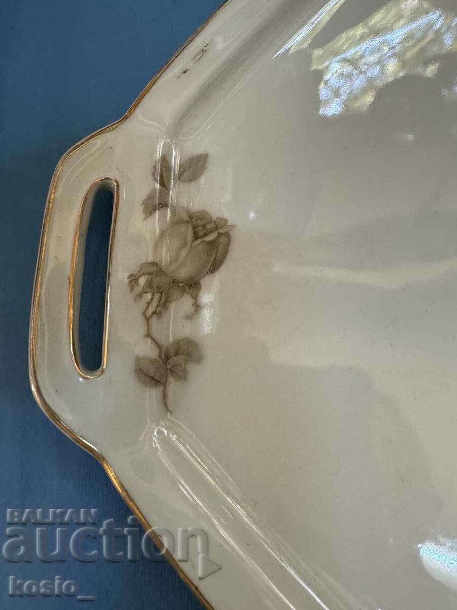 Auction Epiag porcelain large tray Auction Epiag porcelain large tray