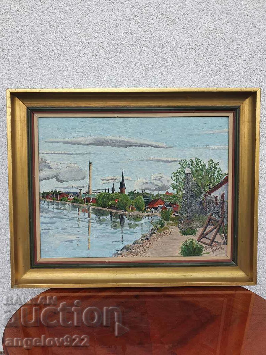 Original oil painting from 1942.