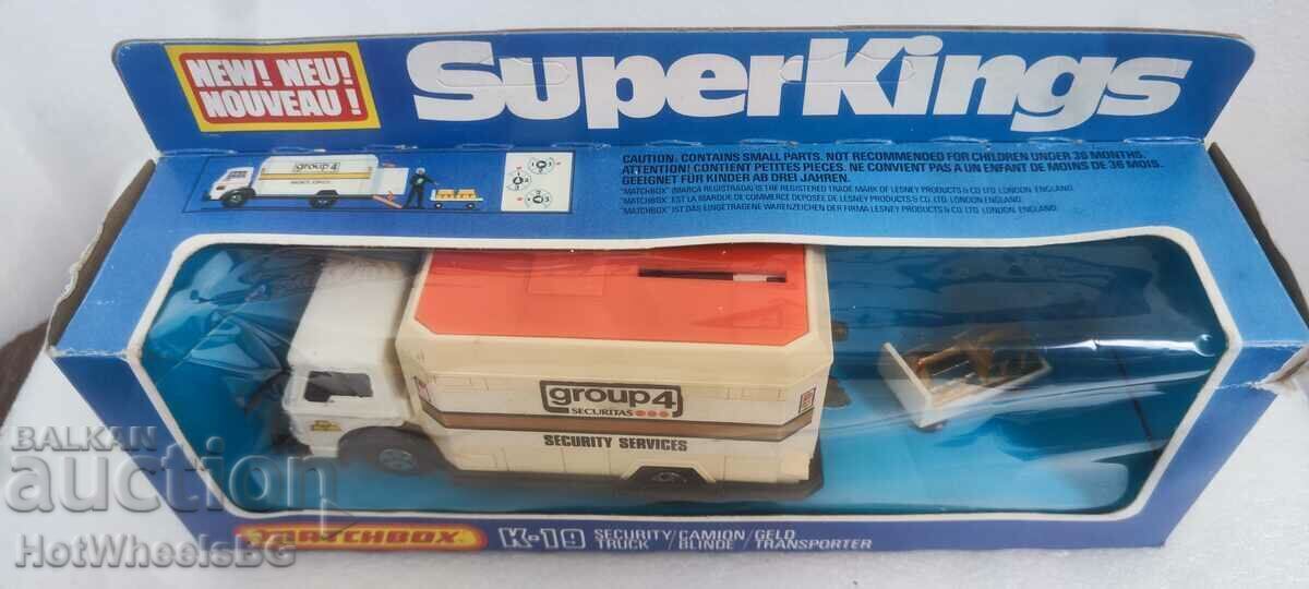MATCHBOX LESNEY Super King No. K/19 Security Truck with price 60.00 BGN | € 30.68 MATCHBOX LESNEY Super King No. K/19 Security Truck with price 60.00 BGN | € 30.68